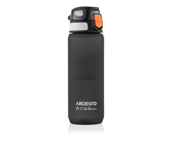 Пляшка для води Ardesto Matte 800мл чорний (AR2281ML), зображення 7 Пляшка для води Ardesto Matte 800мл чорний (AR2281ML), зображення 7