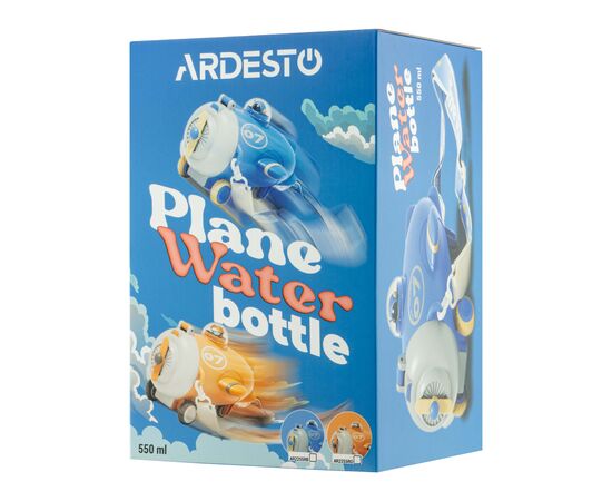 Пляшка для води Ardesto Plane 550мл помаранчевий (AR2255RO), зображення 8 Пляшка для води Ardesto Plane 550мл помаранчевий (AR2255RO), зображення 8