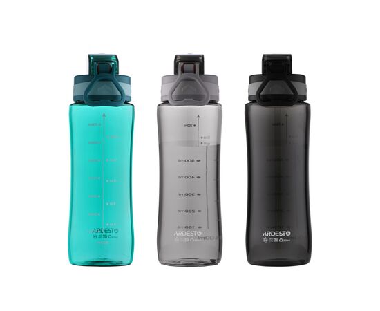 Пляшка для води Ardesto Purity 800мл сірий (AR2280PG), зображення 6 Пляшка для води Ardesto Purity 800мл сірий (AR2280PG), зображення 6