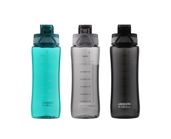 Пляшка для води Ardesto Purity 800мл чорний (AR2280PR), зображення 7 Пляшка для води Ardesto Purity 800мл чорний (AR2280PR), зображення 7