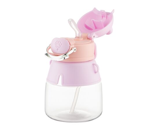 Пляшка для води Ardesto Space 550мл рожевий (AR2255SP), зображення 4 Пляшка для води Ardesto Space 550мл рожевий (AR2255SP), зображення 4