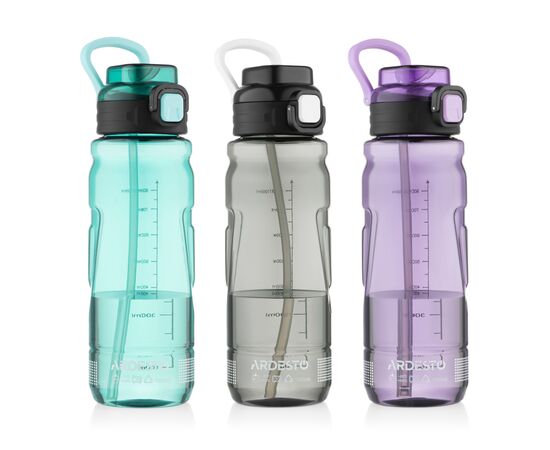 Пляшка для води Ardesto Sport 1000мл чорний (AR2210EG), зображення 6 Пляшка для води Ardesto Sport 1000мл чорний (AR2210EG), зображення 6