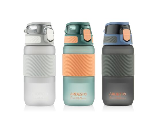 Пляшка для води Ardesto Spring 600мл зелений (AR2260SE), зображення 7 Пляшка для води Ardesto Spring 600мл зелений (AR2260SE), зображення 7