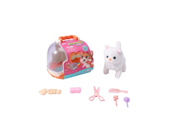 Интерактивная игрушка Plush Pet Котик с переноской (3858894675395)