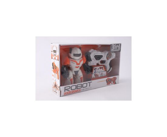 Интерактивная игрушка ROBOT робот с игровым пистолетом (3858894673780), изображение 2 Интерактивная игрушка ROBOT робот с игровым пистолетом (3858894673780), изображение 2