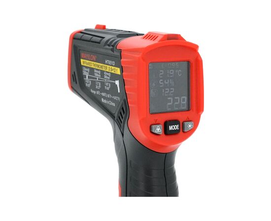 Пирометр Mayilon инфракрасный HT-651D, Black (HT-651D), изображение 6 Пирометр Mayilon инфракрасный HT-651D, Black (HT-651D), изображение 6
