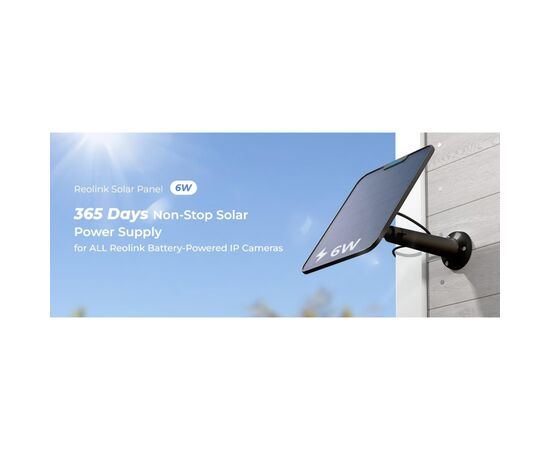 Солнечная панель Reolink Solar Panel 2 Black, изображение 2 Солнечная панель Reolink Solar Panel 2 Black, изображение 2