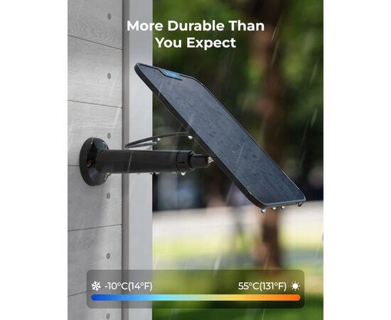 Солнечная панель Reolink Solar Panel 2 Black, изображение 3 Солнечная панель Reolink Solar Panel 2 Black, изображение 3