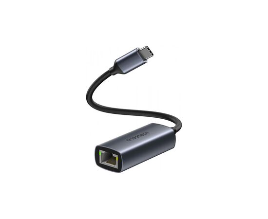 Адаптер USB-C to Ethernet RJ45 2.5Gbps 0,1m USB3.1 Choetech (HUB-R02-GY-V1), изображение 2 Адаптер USB-C to Ethernet RJ45 2.5Gbps 0,1m USB3.1 Choetech (HUB-R02-GY-V1), изображение 2
