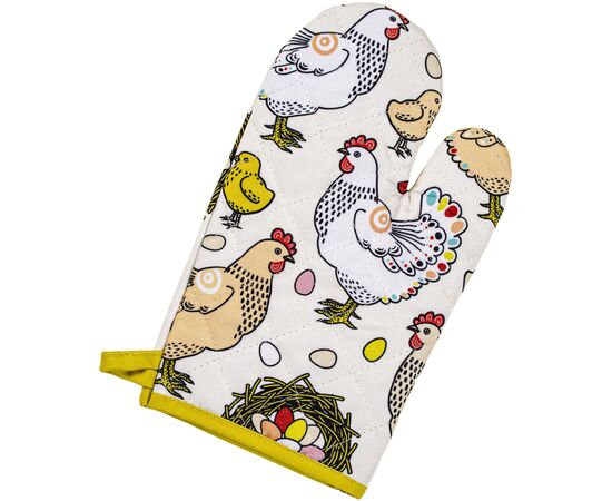 Кухонная прихватка Home Line Рукавица Курочки 17x28 см (182829), изображение 2