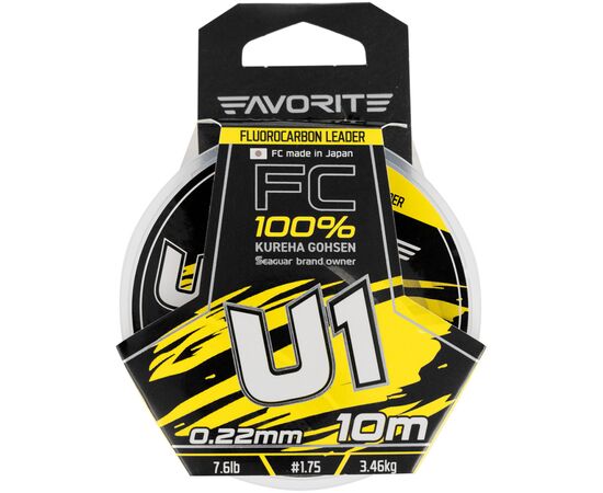 Флюорокарбон Favorite U1 FC 10m 1.75/0.22mm 7.6lb/3.46kg (1693.11.78), зображення 2 Флюорокарбон Favorite U1 FC 10m 1.75/0.22mm 7.6lb/3.46kg (1693.11.78), зображення 2