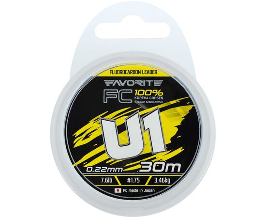 Флюорокарбон Favorite U1 FC 30m 1.75/0.22mm 7.6lb/3.46kg (1693.12.11), зображення 2 Флюорокарбон Favorite U1 FC 30m 1.75/0.22mm 7.6lb/3.46kg (1693.12.11), зображення 2