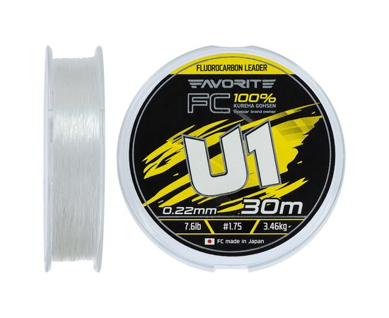 Флюорокарбон Favorite U1 FC 30m 1.75/0.22mm 7.6lb/3.46kg (1693.12.11)