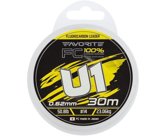 Флюорокарбон Favorite U1 FC 30m 14/0.62mm 50.8lb/23.06kg (1693.12.23), зображення 2 Флюорокарбон Favorite U1 FC 30m 14/0.62mm 50.8lb/23.06kg (1693.12.23), зображення 2