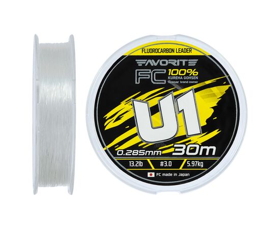 Флюорокарбон Favorite U1 FC 30m 3.0/0.285mm 13.2lb/5.97kg (1693.12.14)