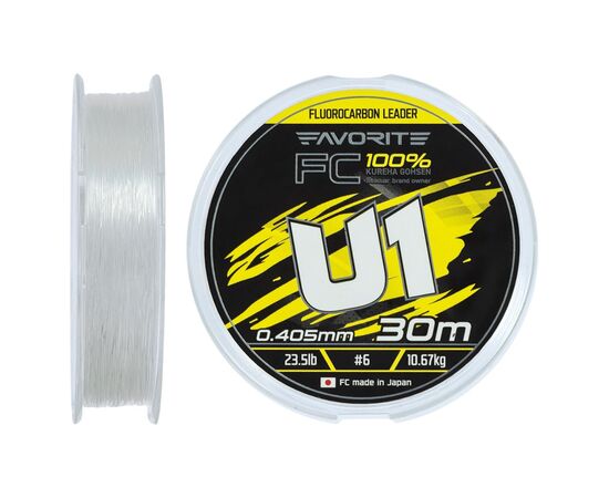 Флюорокарбон Favorite U1 FC 30m 6.0/0.405mm 23.5lb/10.67kg (1693.12.18)