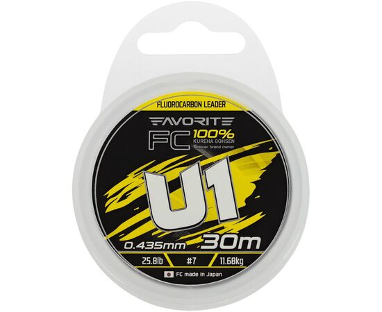 Флюорокарбон Favorite U1 FC 30m 7.0/0.435mm 25.8lb/11.68kg (1693.12.19), зображення 2 Флюорокарбон Favorite U1 FC 30m 7.0/0.435mm 25.8lb/11.68kg (1693.12.19), зображення 2