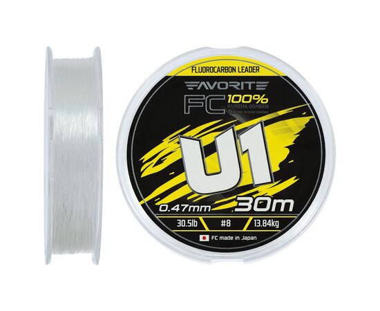 Флюорокарбон Favorite U1 FC 30m 8.0/0.47mm 30.5lb/13.84kg (1693.12.20)