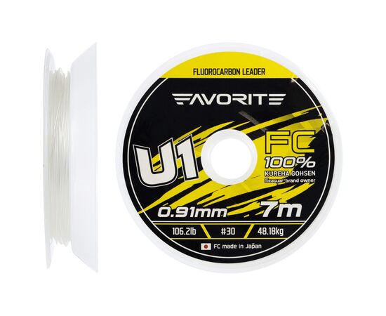 Флюорокарбон Favorite U1 FC 7m 30/0.91mm 106.2lb/48.18kg (1693.11.97)