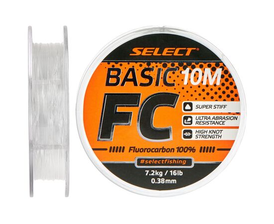 Флюорокарбон Select Флюорокарбон Select Basic FC 10m 0.28mm 10lb/4.3kg (1870.64.16)
