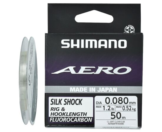 Флюорокарбон Shimano Aero Silk Shock Fluoro Rig/Hooklength 50m 0.132mm 1.72kg (2266.58.60)