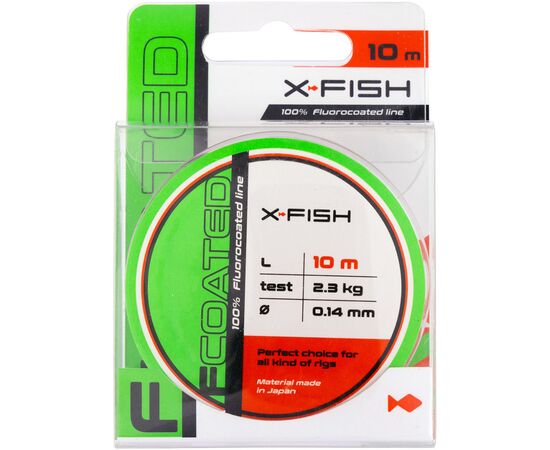Флюорокарбон X-Fish FCoated 10m 0.14mm 2.3kg (1917.01.21), изображение 2 Флюорокарбон X-Fish FCoated 10m 0.14mm 2.3kg (1917.01.21), изображение 2