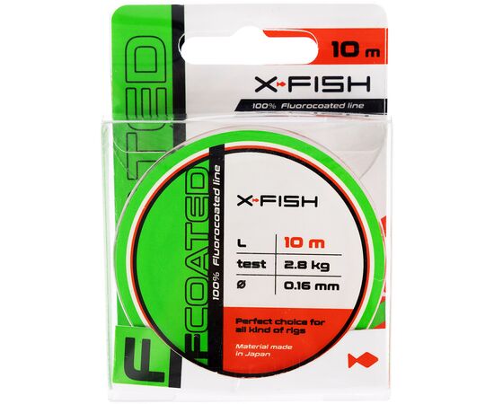 Флюорокарбон X-Fish FCoated 10m 0.16mm 2.8kg (1917.01.22), изображение 2 Флюорокарбон X-Fish FCoated 10m 0.16mm 2.8kg (1917.01.22), изображение 2