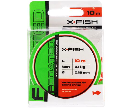 Флюорокарбон X-Fish FCoated 10m 0.18mm 3.1kg (1917.01.23), изображение 2 Флюорокарбон X-Fish FCoated 10m 0.18mm 3.1kg (1917.01.23), изображение 2