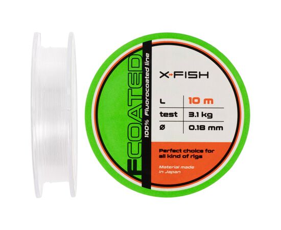 Флюорокарбон X-Fish FCoated 10m 0.18mm 3.1kg (1917.01.23)