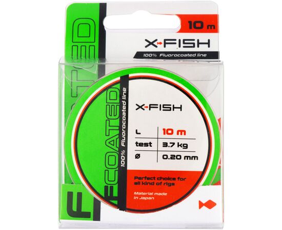 Флюорокарбон X-Fish FCoated 10m 0.20mm 3.7kg (1917.01.24), изображение 2 Флюорокарбон X-Fish FCoated 10m 0.20mm 3.7kg (1917.01.24), изображение 2