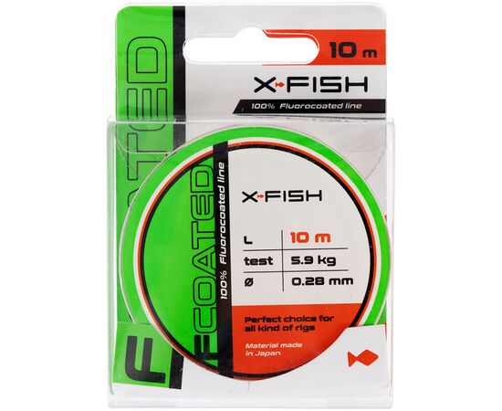 Флюорокарбон X-Fish FCoated 10m 0.28mm 5.9kg (1917.01.27), изображение 2 Флюорокарбон X-Fish FCoated 10m 0.28mm 5.9kg (1917.01.27), изображение 2