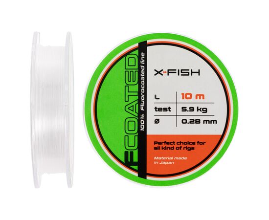 Флюорокарбон X-Fish FCoated 10m 0.28mm 5.9kg (1917.01.27)