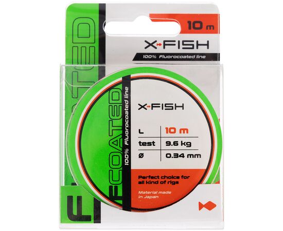 Флюорокарбон X-Fish FCoated 10m 0.34mm 9.6kg (1917.01.30), изображение 2 Флюорокарбон X-Fish FCoated 10m 0.34mm 9.6kg (1917.01.30), изображение 2