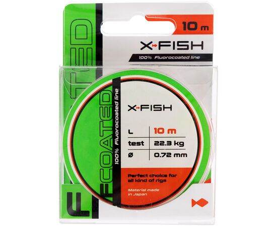 Флюорокарбон X-Fish FCoated 10m 0.72mm 22.3kg (1917.01.38), изображение 2 Флюорокарбон X-Fish FCoated 10m 0.72mm 22.3kg (1917.01.38), изображение 2