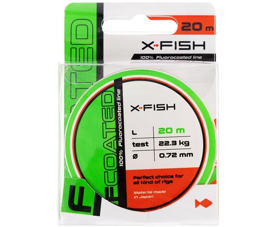 Флюорокарбон X-Fish FCoated 20m 0,72mm 22.3kg (1917.01.57), изображение 2 Флюорокарбон X-Fish FCoated 20m 0,72mm 22.3kg (1917.01.57), изображение 2