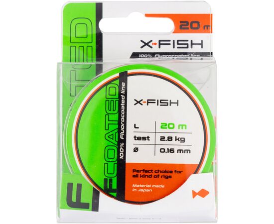 Флюорокарбон X-Fish FCoated 20m 0.16mm 2.8kg (1917.01.41), изображение 2 Флюорокарбон X-Fish FCoated 20m 0.16mm 2.8kg (1917.01.41), изображение 2