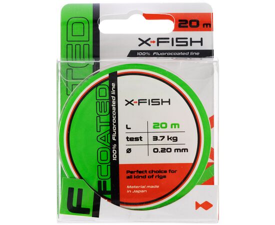 Флюорокарбон X-Fish FCoated 20m 0.20mm 3.7kg (1917.01.43), изображение 2 Флюорокарбон X-Fish FCoated 20m 0.20mm 3.7kg (1917.01.43), изображение 2