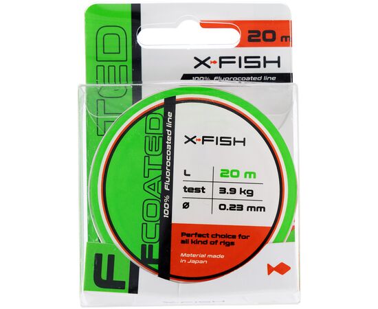 Флюорокарбон X-Fish FCoated 20m 0.23mm 3.9kg (1917.01.44), изображение 2 Флюорокарбон X-Fish FCoated 20m 0.23mm 3.9kg (1917.01.44), изображение 2