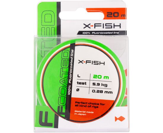 Флюорокарбон X-Fish FCoated 20m 0.28mm 5.9kg (1917.01.46), изображение 2 Флюорокарбон X-Fish FCoated 20m 0.28mm 5.9kg (1917.01.46), изображение 2