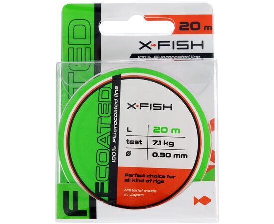 Флюорокарбон X-Fish FCoated 20m 0.30mm 7.1kg (1917.01.47), изображение 2 Флюорокарбон X-Fish FCoated 20m 0.30mm 7.1kg (1917.01.47), изображение 2