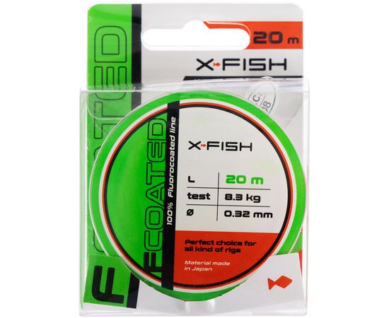 Флюорокарбон X-Fish FCoated 20m 0.32mm 8.3kg (1917.01.48), изображение 2 Флюорокарбон X-Fish FCoated 20m 0.32mm 8.3kg (1917.01.48), изображение 2