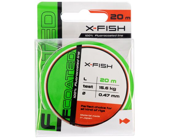 Флюорокарбон X-Fish FCoated 20m 0.47mm 15.6kg (1917.01.54), изображение 2 Флюорокарбон X-Fish FCoated 20m 0.47mm 15.6kg (1917.01.54), изображение 2