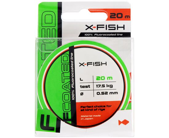 Флюорокарбон X-Fish FCoated 20m 0.52mm 17.5kg (1917.01.55), изображение 2 Флюорокарбон X-Fish FCoated 20m 0.52mm 17.5kg (1917.01.55), изображение 2