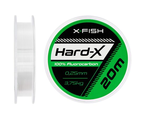 Флюорокарбон X-Fish Hard-X 20m (clear) 0.25mm 3.75kg (1917.03.84)