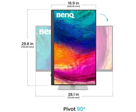 Монитор BenQ PD3226G White-Silver, изображение 3 Монитор BenQ PD3226G White-Silver, изображение 3