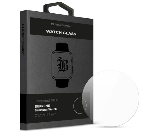 Скло захисне Armorstandart Supreme Black Icon Samsung Watch 7/6/5/4 44 mm (ARM84738)