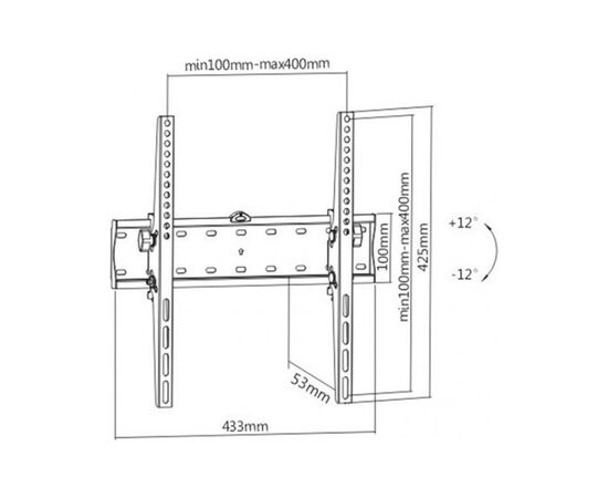 Кронштейн Gembird WM-55T-02, изображение 2 Кронштейн Gembird WM-55T-02, изображение 2