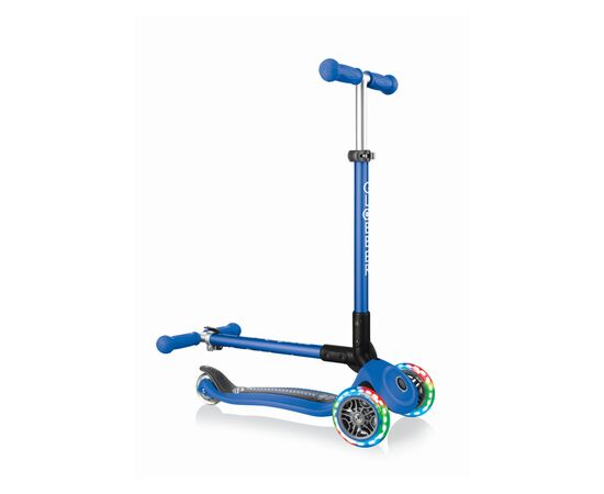 Самокат Globber Primo Foldable Lights Синий (432-100), изображение 7 Самокат Globber Primo Foldable Lights Синий (432-100), изображение 7