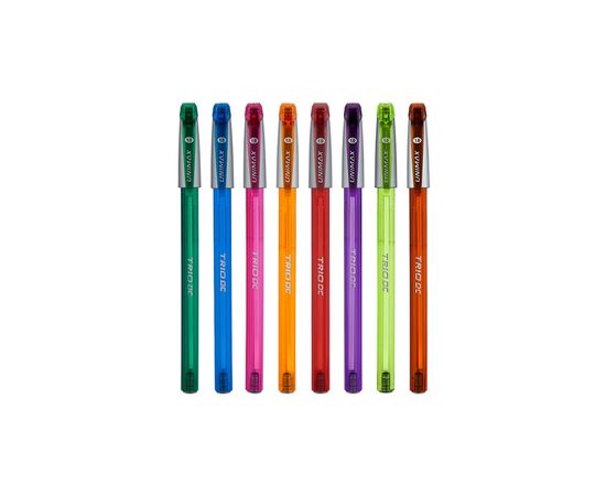 Ручка шариковая Unimax Trio Neon DC, синяя (UX-107-02), изображение 2 Ручка шариковая Unimax Trio Neon DC, синяя (UX-107-02), изображение 2