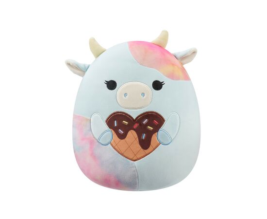 Мягкая игрушка Squishmallows Коровка Каедия 19 см (SQVA00861)